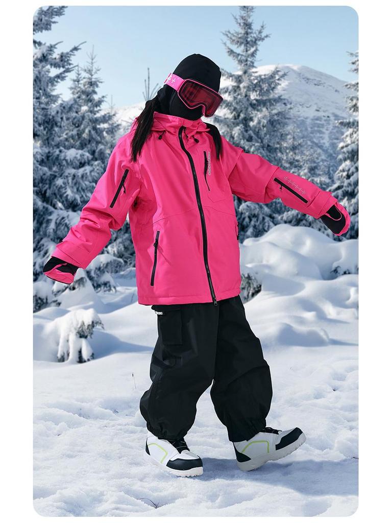 Children's Waterproof & Windproof Ski Suit - Warm, Thick Jacket for Boys and Girls E18