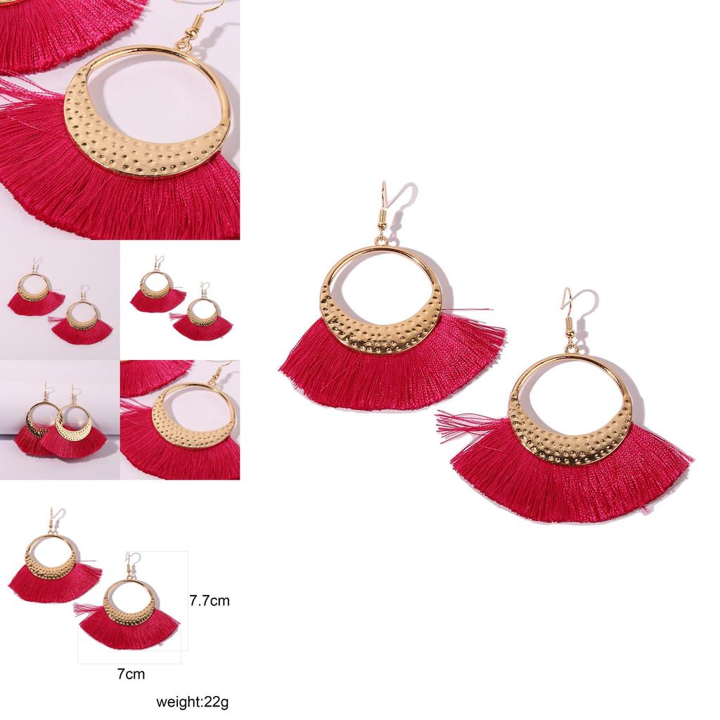 Ethnic Boho Tassel Earrings Long Statement Jewelry For Women