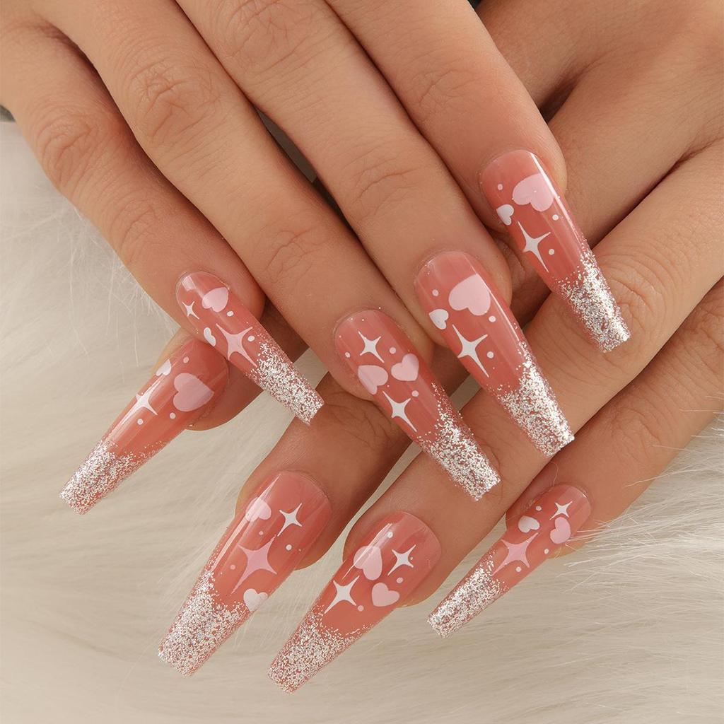 Nail Enhancement Manicure Fake Nails 24 Pieces Nails