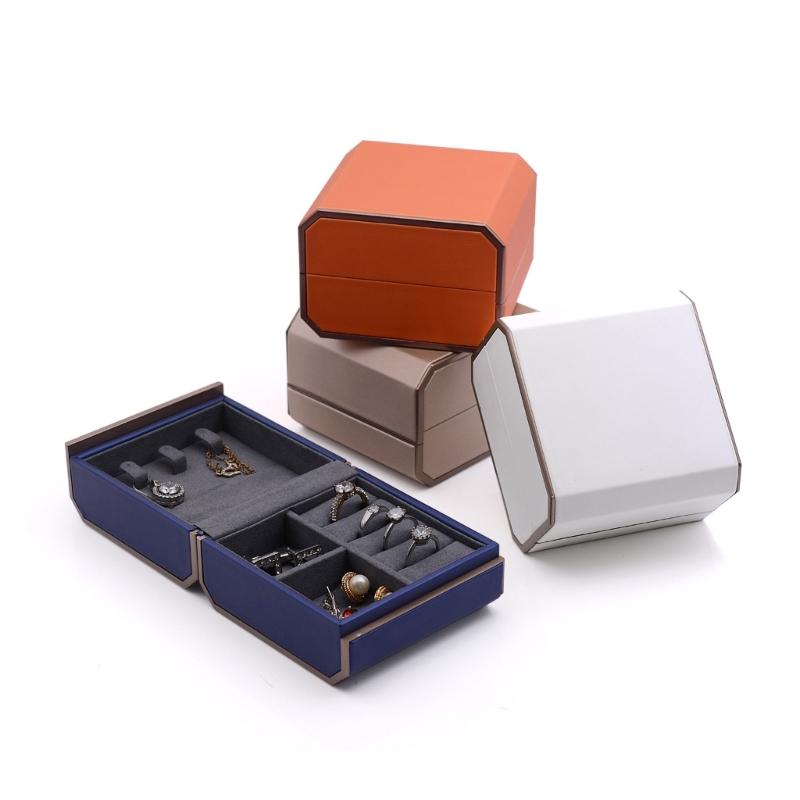 Mini Jewelry Organizer Durable Storage Box for Women Travel Display Holder Portable Necklace Travel Organizer for Women