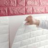 Retro Brick Pattern Room Decor PVC Home Decorations 3D Wallpaper Foam Wall Stickers DIY Self-adhesive 70cmX1m Renovation
