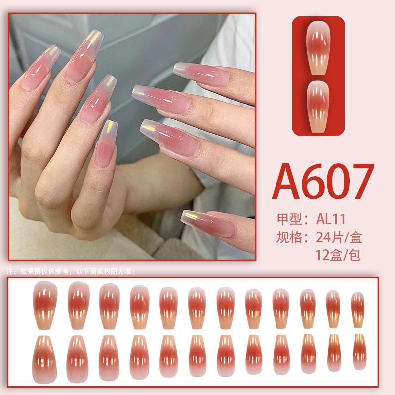 24PCS  Press On Nails Short Square Fake Nails Cute Designs Glossy False Nails Halloween Nails Cute Full Cover Glue On Nails Stick With 2ml Glue