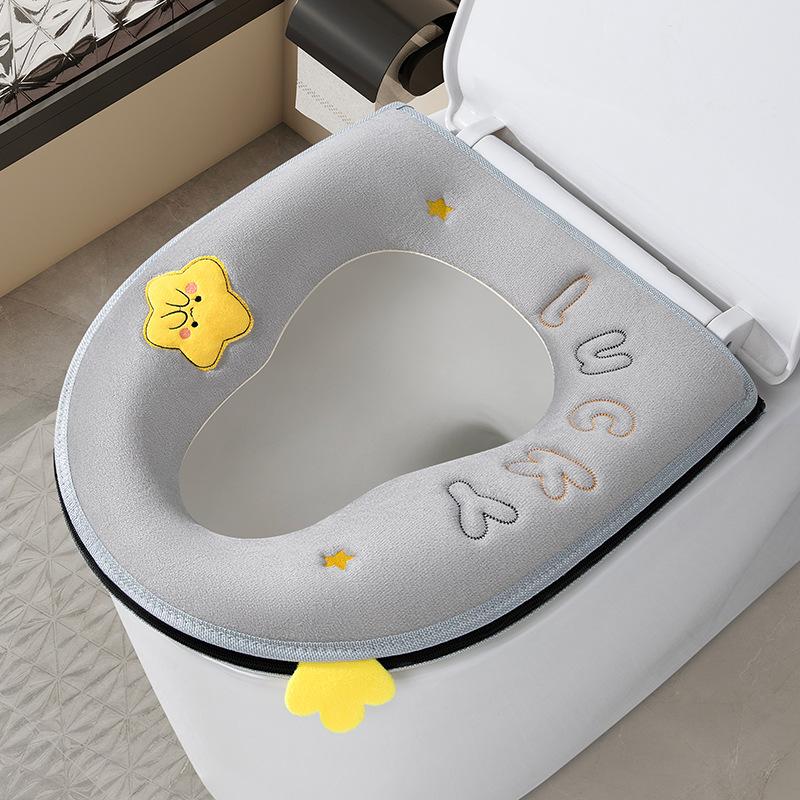 Toilet seat seat household large gourd scoop four seasons warm toilet seat