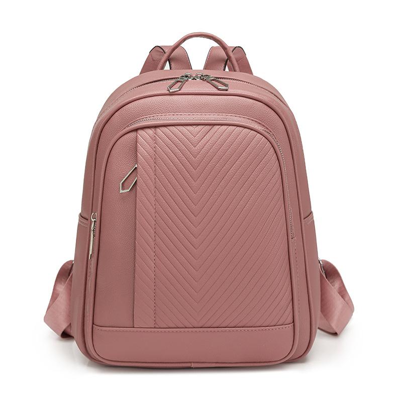 Stilvoller gesteppter Rucksack für Damen Modisches Design mit mehreren Taschen und verstellbaren Trägern
