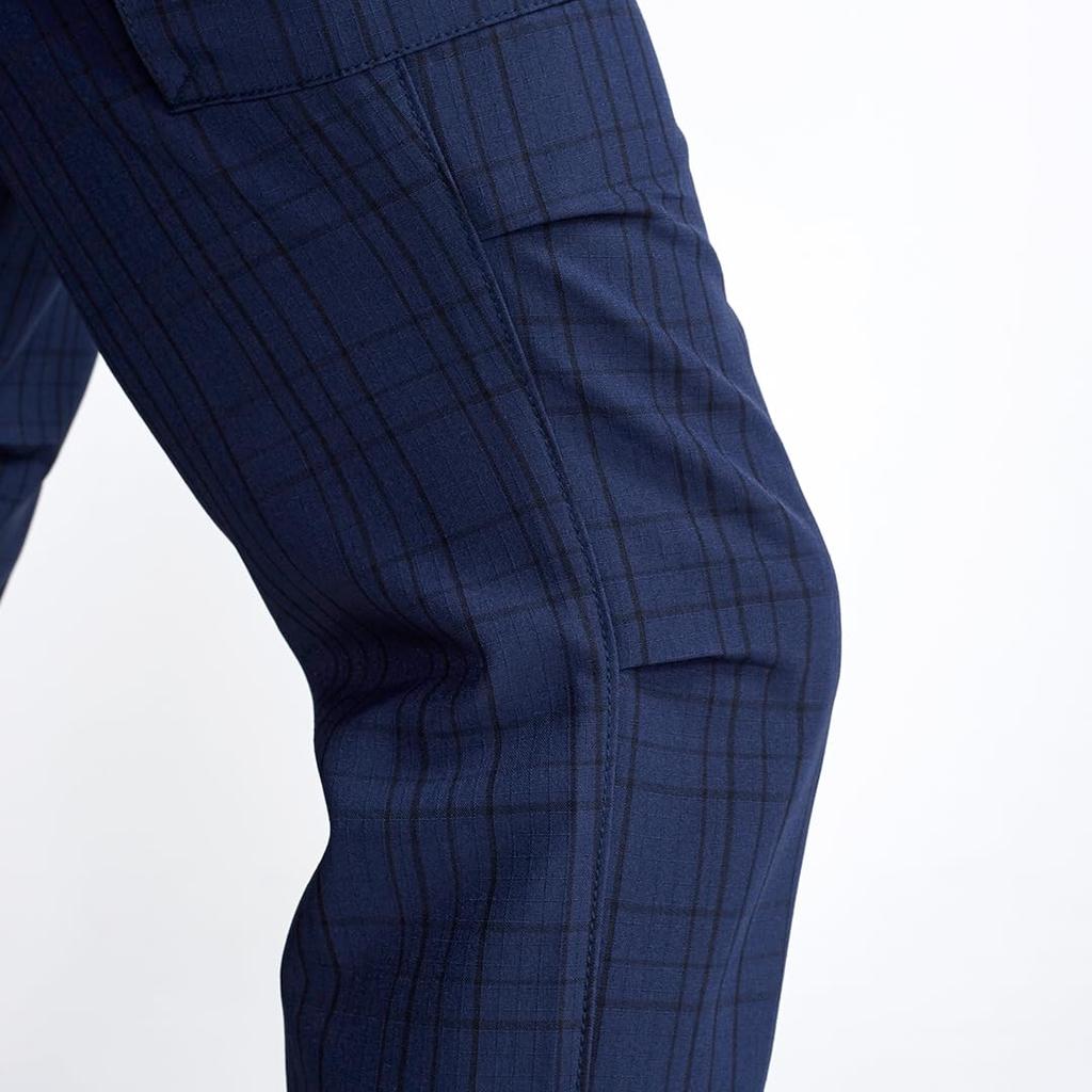 Toraichi 7560 Series Checkered Cargo Pants Work Construction Size Dark Brown 7560-219 Tops, Knickerbockers, Pants, Workwear, 4L, 14