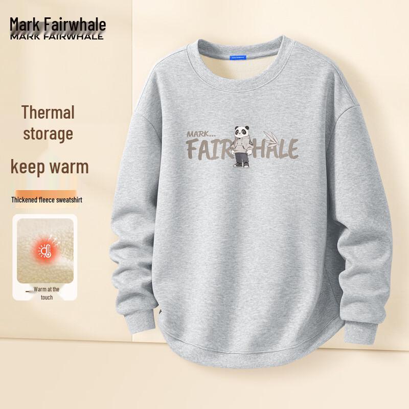 

Mark Fairwhale Men s Fleece-Lined Round Neck Sweatshirt 3XL