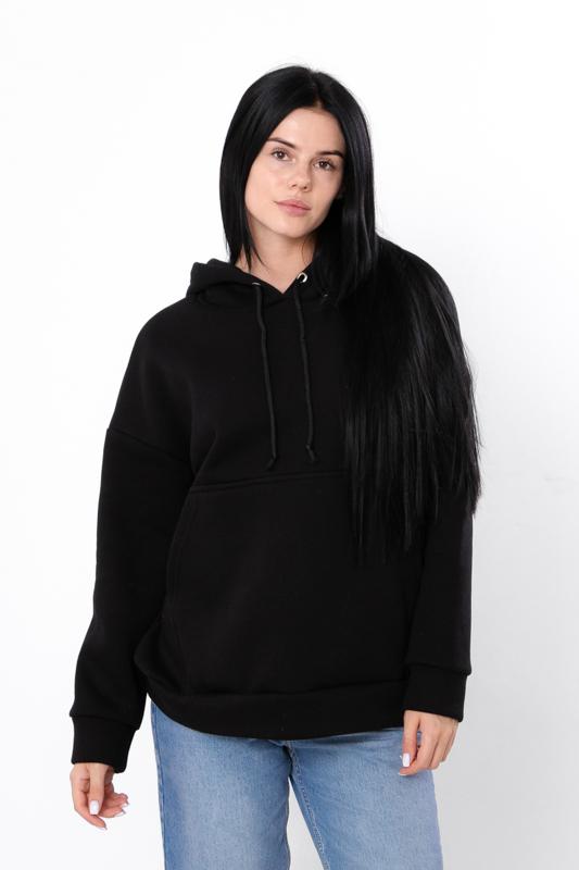 Women’s Warm Hoodie – Soft Three-Thread Fabric with Kangaroo Pocket & Hood, Winter, 8360-025 HC