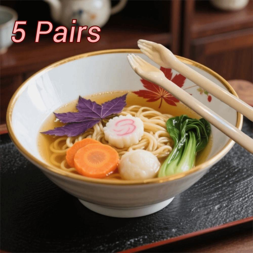 5 párů Hůlky s dlouhou rukojetí do dlaně Plastové tréninkové hůlky pro děti Začátečník