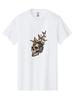 Mechanical-Skull-With-Butterfly Mens Graphic Tee, 100% Cotton,Casual Summer Wear