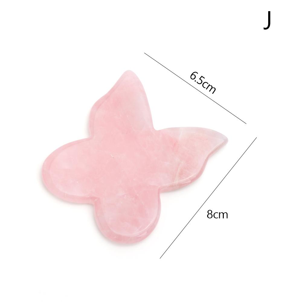 Natural Rose Quartz Jade Gua Sha Board Acupuncture Massage Facial Gouache Pink Quartz Massage Face LiftingStone Guasha Scraping