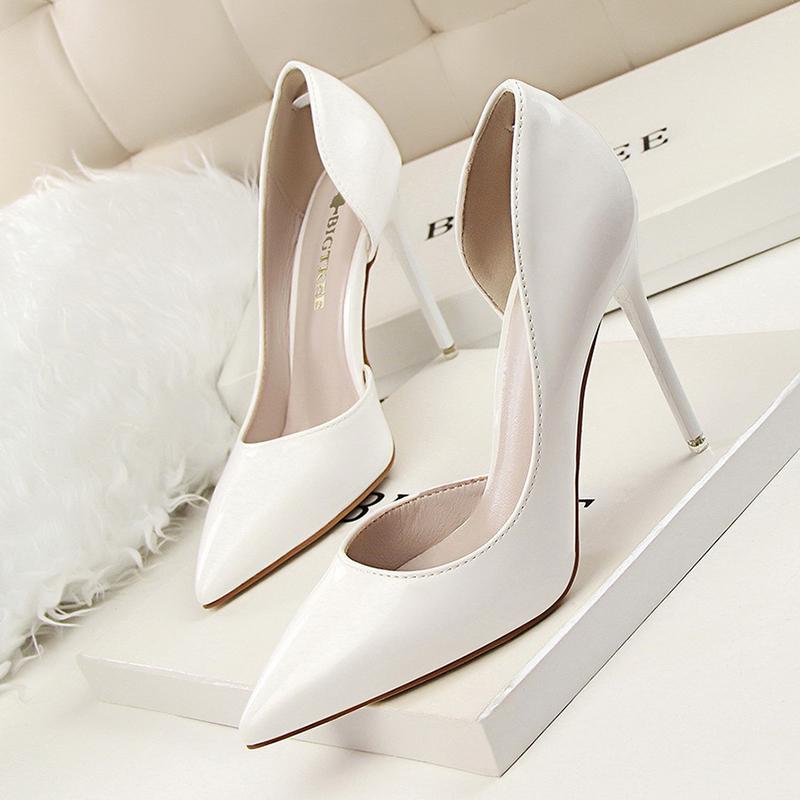 Shoes Patent Leather Heels 2026 Fashion Woman Pumps Stiletto Women Shoes Sexy Party Shoes Women High Heels 12 Colour