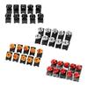 Qiilu [10pcs] 0.2 X 0.6 Inch (5 X 16 Mm) Clip Nut Screw Type