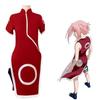Costume Cosplay di Alta Qualità Haruno Sakura Unisex Abito Cheongsam Rosso Gioco di Ruolo Anime