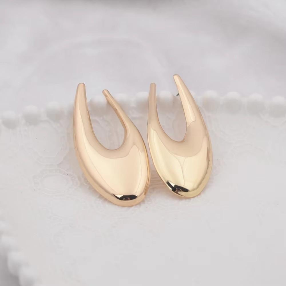 1 Pair Vintage Geometric Dangle Earrings Metal Minimalist Gold Earrings  Party