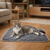 Pet Bed Mat Anti-Slip Self-Heating Dog Pad Folding Soft Warming Pet Pad Cozy Thermal Dog Crate Pad Autumn Winter