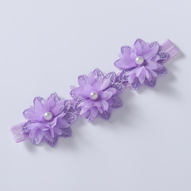 

Детская повязка для волос, веревка с цветами, украшение, простые однотонные аксессуары для волос