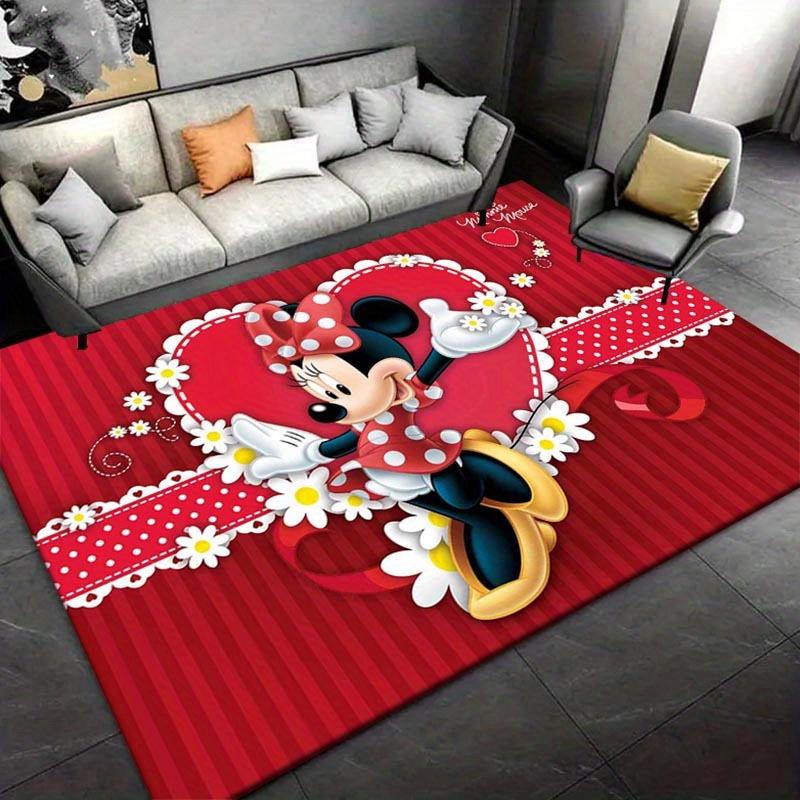 

1pc Minnie Pattern Area Rug Soft Flannel Floor Mat for Living Room, Bedroom, Sofa Coffee Table Floor Mat, Machine Washable 60cm by 90cm