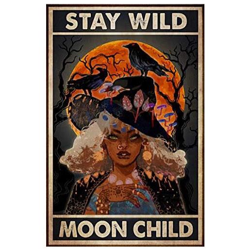 In A World Full of Princesses Be A Witch Happy Halloween Metal Tin signs Indoor & Outdoor Home Bar Coffee Wall Decor Posters