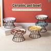 Yousheng Ceramic Slow Feeder Bowl, Slow Feeding Dog Bowl, Prevents Choking And Vomiting, Pet Food Dish for Cats