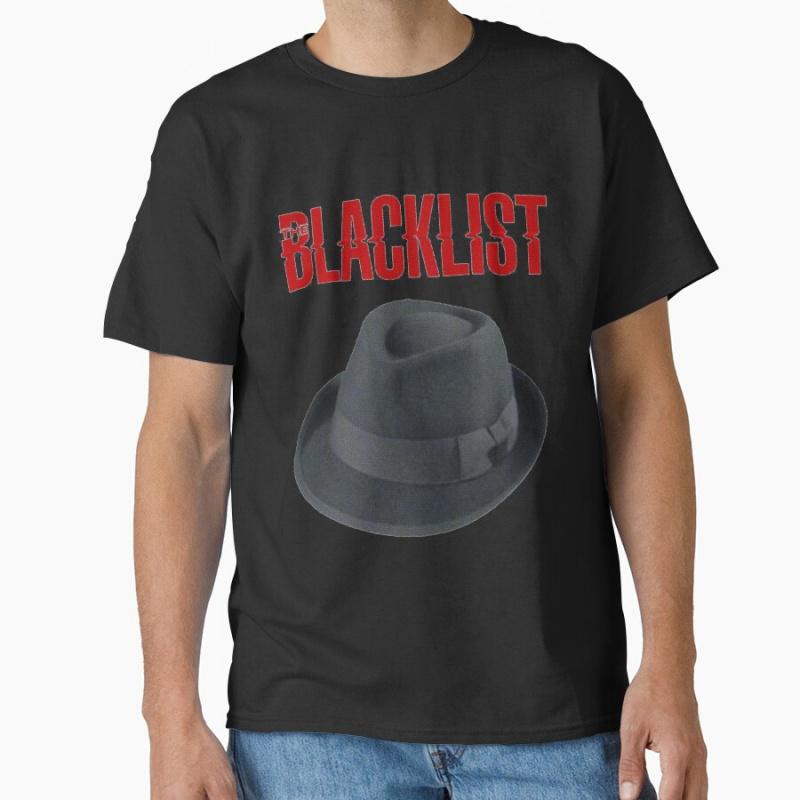 The hat symbol Red Reddington The Blacklist Retro tv series 100% cotton printed t shirt for m
