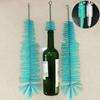 Versatile Bottle Cleaning Brush With Sturdy Nylon Bristles Ideal For Wine Beer And Milk Bottles Long Handle