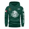 Sweat à capuche Drapeau Mexicain Aigle avec Cactus Pirate Quotidien Extérieur Fitness Sport Décontracté Chaud Automne Hiver Hommes Femmes Haut