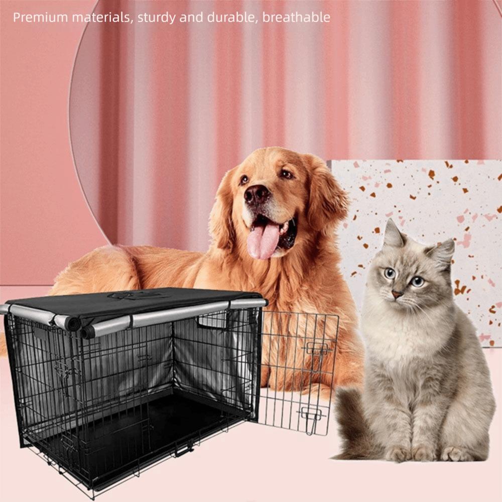 Copertura Impermeabile per Gabbia da Cane Addensata Calda Coperchio per Gabbia in Filo Protezione Solare Custodia Antipioggia Protezione Solare