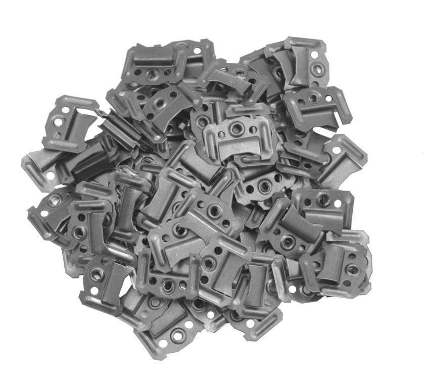 Svorky na stěnové panely 23 x 3 mm 100 ks 04720 VOREL