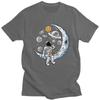 Bitcoin Crypto BTC To The Moon T Shirt Men  Cotton T-shirt Streetwear Tshirt Short Sleeve Astronaut Cryptocurrency Tees Tops