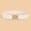 Heartshaped Designed Minimally Buckle Women Casual Elastic Waistband Daily For