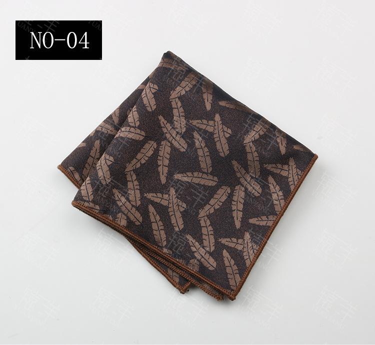 2024 Dress Business Wedding Suit Pocket Small Silk Square Towel Striped Breast Towel Handkerchief Banquet Gift Box