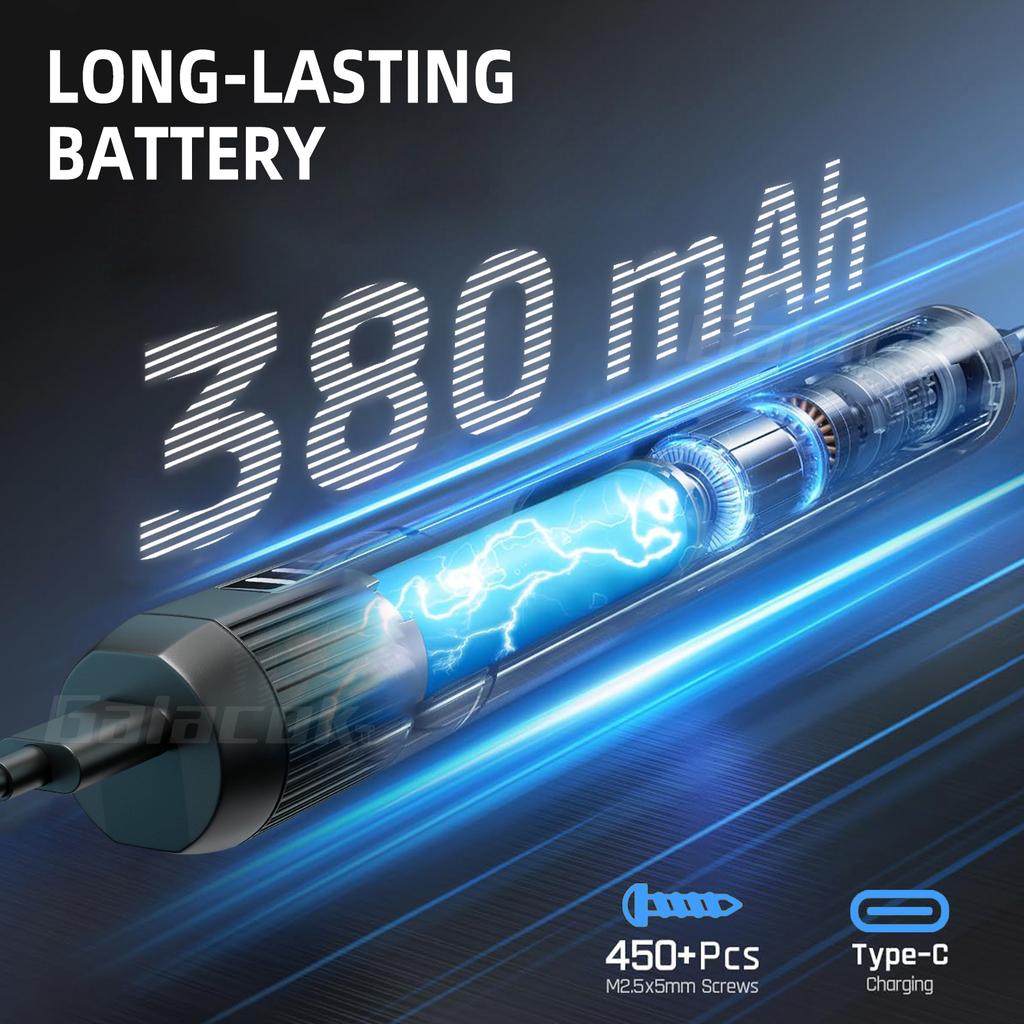 Precision Electric Screwdriver Set Cordless 64 Precision Drill Bits 5 Torque Settings LED Mobile Phone Repair Hand Tool Kit DIY