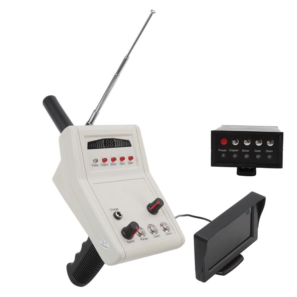 15m Depth 1000m Range Metal Detector Locator Display Screen Remote Underground Field Scanning