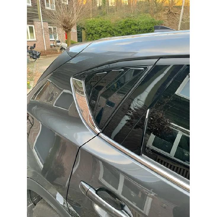 For Mazda CX-5 CX5 KE KF 2013 2014 -2016 2017 2018- ABS Rear Window Louver Vent Cover Shutter Blinds Panel Trims Car Sticker