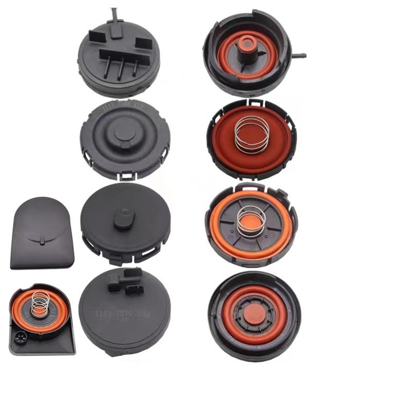Capac culbutori cu supapă de ventilație carter motor N62 și supapă de purjare gaze eșapament (11127547058)