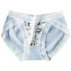 Mid Waist Printed Women's Underwear Girl's Seamless Breathable Underwear Lace Floral Sexy Briefs