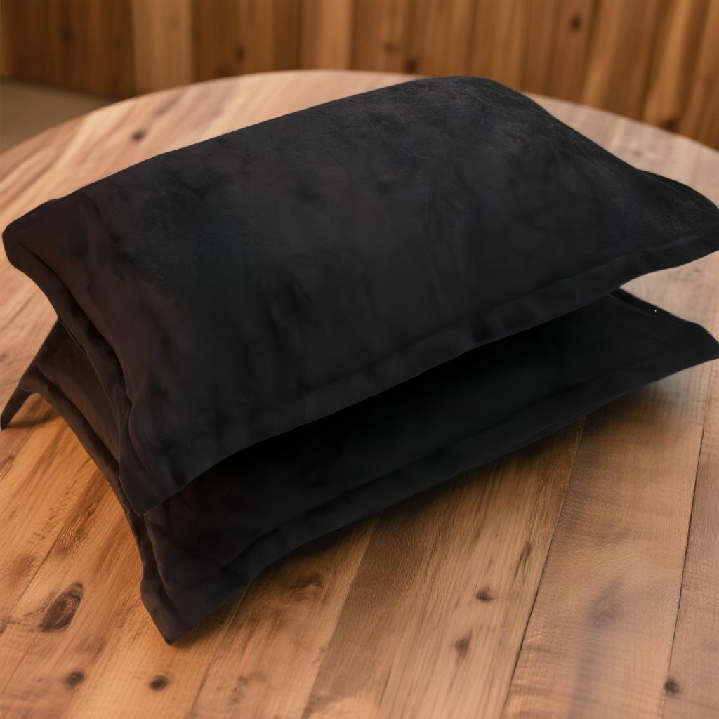 Fleece-Lined Milk Velvet Single Pillowcase, Solid Color, 48x74 Cm