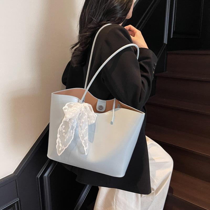 Spring and summer new textured tote bag women's commuter fashion casual shoulder bag handbag