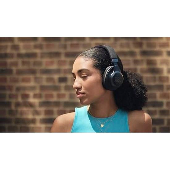 JBL LIVE 770 NC style design hybrid noise cancelling Bluetooth compatible multipoint over-ear headphones black JBLLIVE770NCBLK