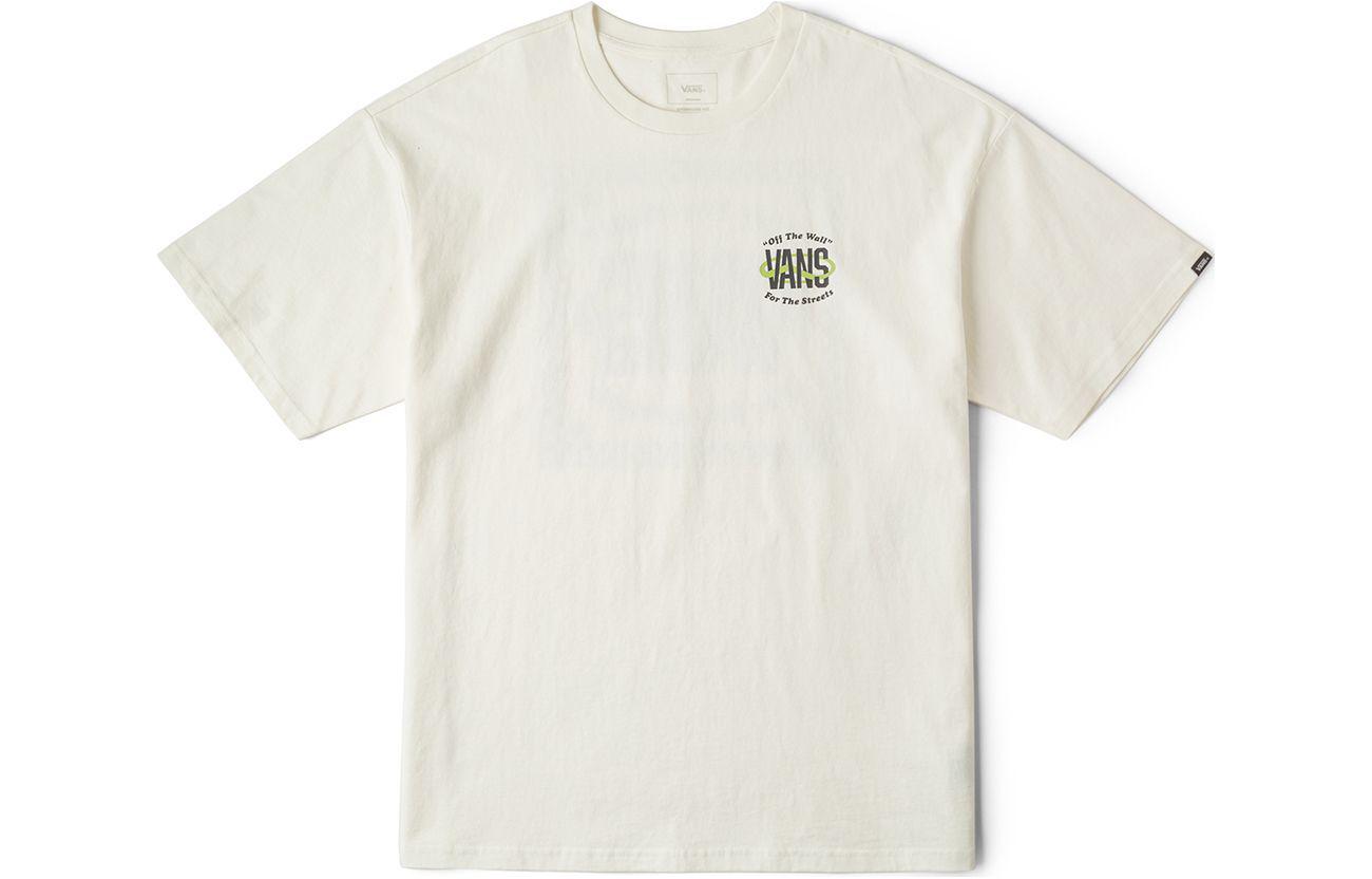 Vans T Shirts Unisex Ecru Crew Neck Moderate VN000GS1FS8 XL
