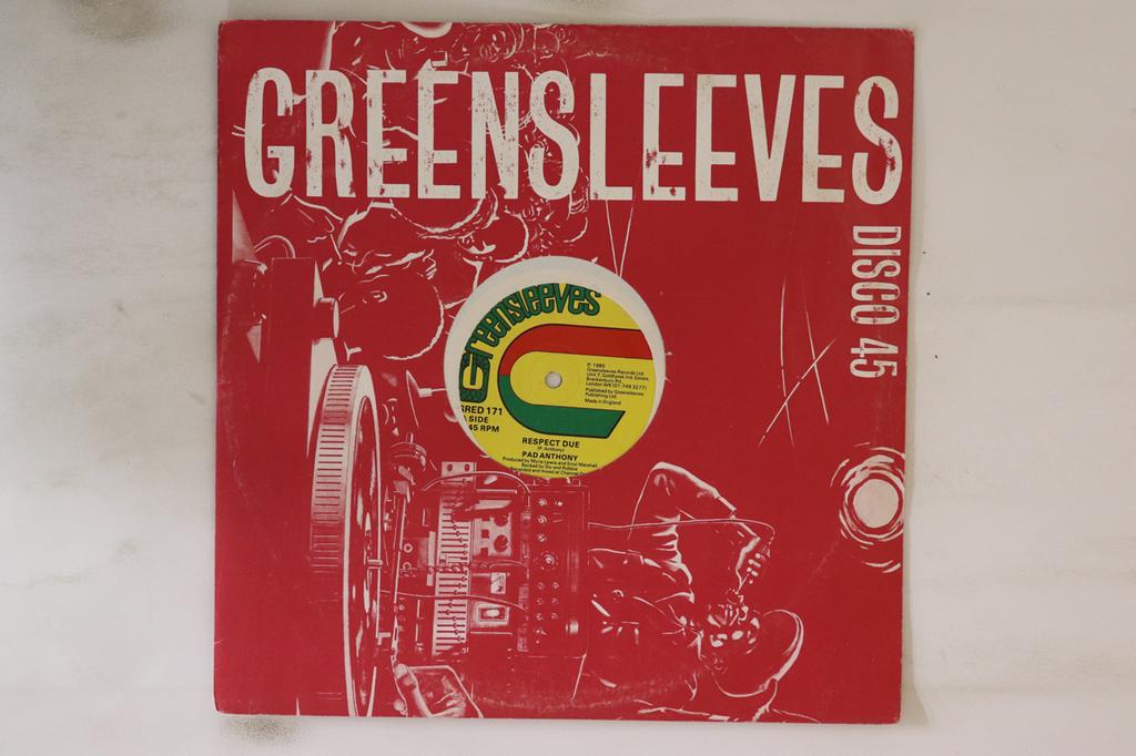 12inch Record PAD ANTHONY - Respect Due / Molly Molly GRED171 Greensleeves Re 1985 UK Reggae, Ska & Dub Used