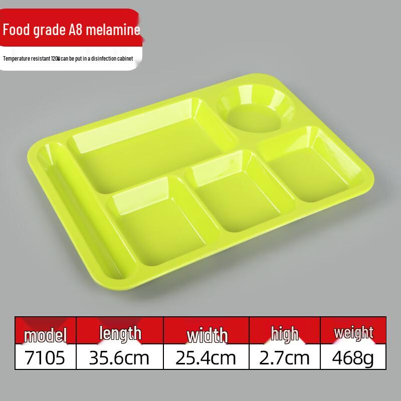 Commercial Melamine Divided Canteen Tray
