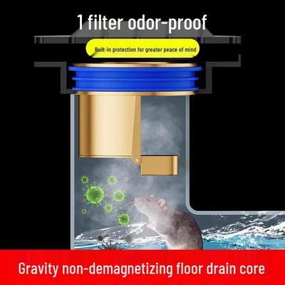 Universal Floor Drain Odor Blocker & Filter Cover for Bathroom Pipes