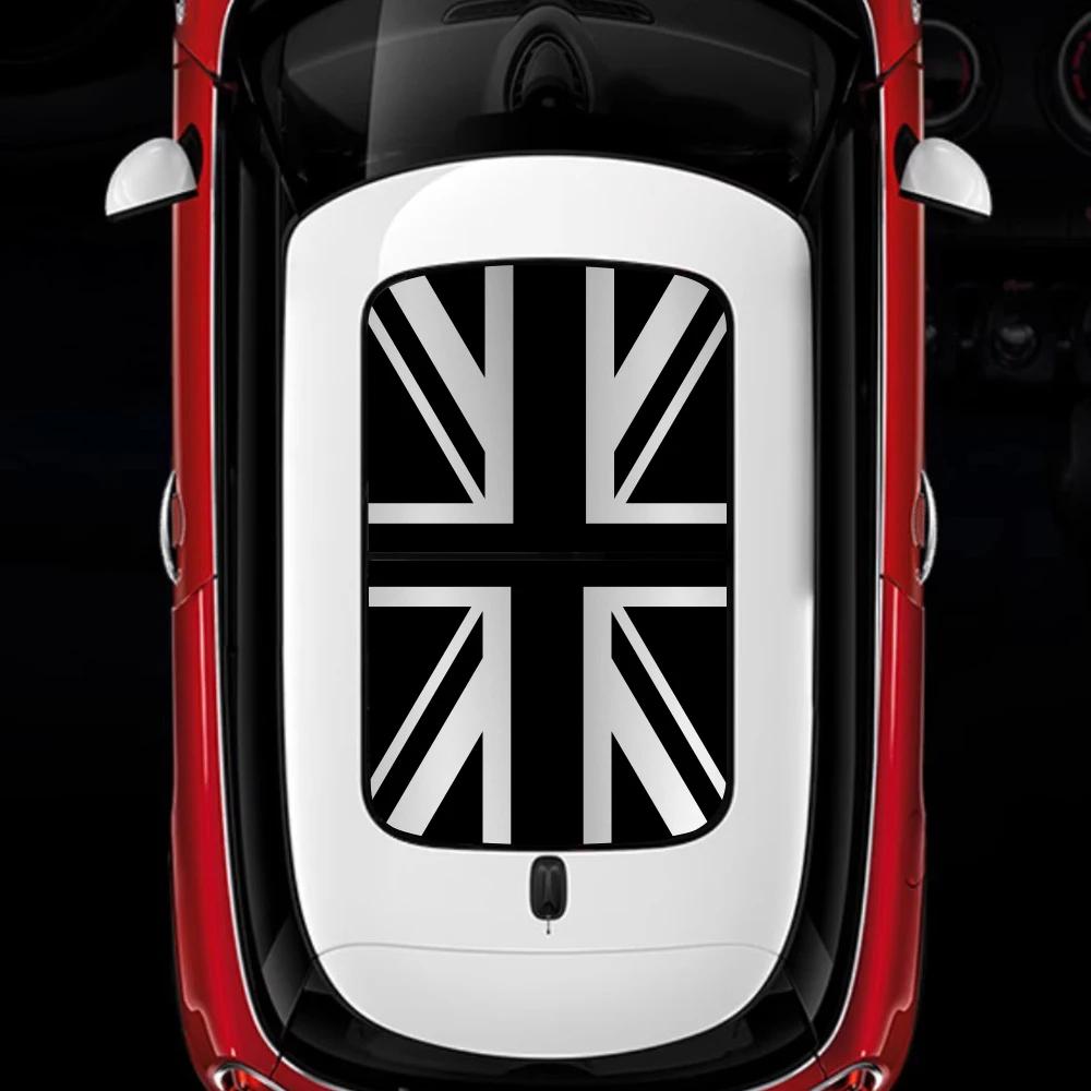 Film Vinyle Créatif pour Toit Ouvrant de Voiture Union Jack Autocollant Pare-Soleil pour MINI Cooper JCW One F54 F55 F56 F60 R53 R55