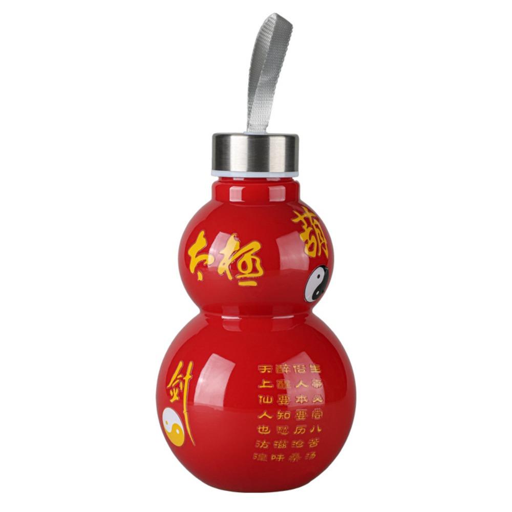 Large Capacity Vintage Water Kettle Chinese Style Gourd Drink Bottle Gourd Sports Bottle School