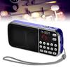 FM Radio LED Flashlight Audio Music Players Speaker Digital Support TF Card USB AUX Portable High Sensitivity Digital Speaker