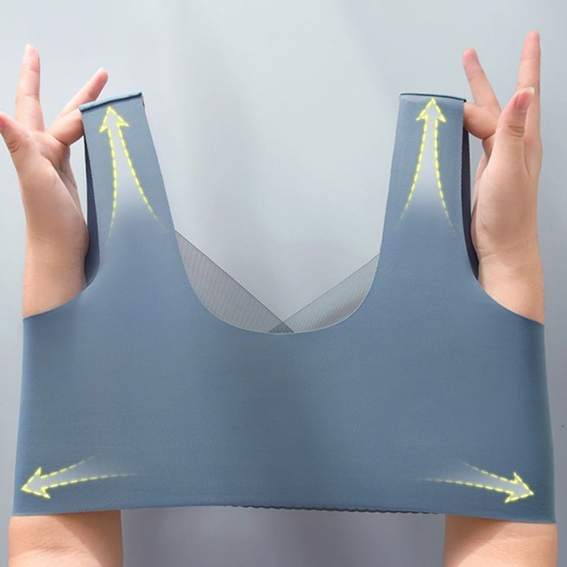 Podprsenka větší velikosti Dámské Bezešvé Bezdrátové podprsenky Sexy krajkové braletky Pohodlné spodní prádlo na spaní Dámská Podprsenka L-6L