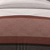 Parure housse de couette en coton 57 Fils/cm2 140x200 cm STRIPE rouge par Soleil d'ocre