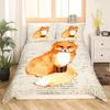 Fox Print Comforter Cover Bedding Set For Boys Girls Children 3D Animal Theme Duvet Cover Room Decor Full Size Quilt Cover 3Pcs
