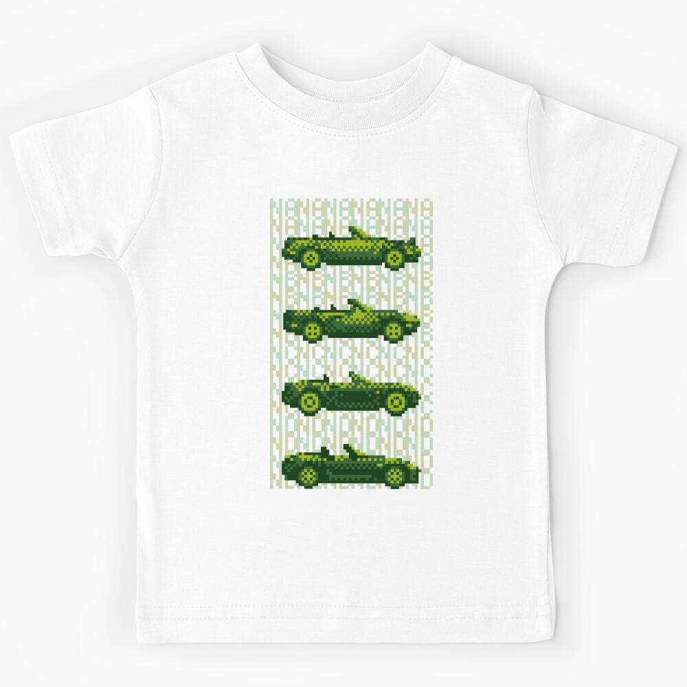 Pixel art Miata generations GB with text Kids T-Shirt 110